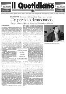 04042014_IlQuotidiano_Petrolio_Lacorazza_Un presidio democratico