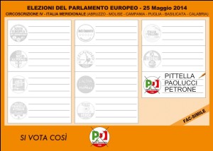 Elezioni Europee 2014. Si vota così I scarica il facsimile