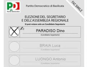 Congresso regionale: IO VOTO PD, Paradiso Dino