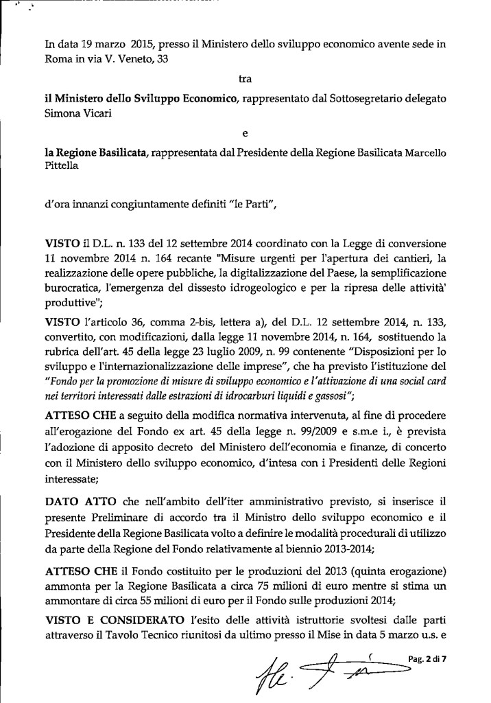 Intesa Mise_Regione Basilicata risorse derivanti dal fondo 3x100  delle royalties_2