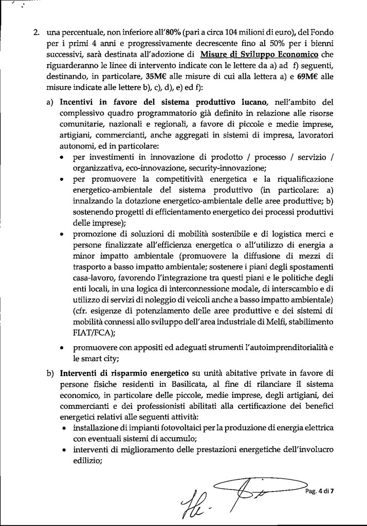 Intesa Mise_Regione Basilicata risorse derivanti dal fondo 3x100  delle royalties_4